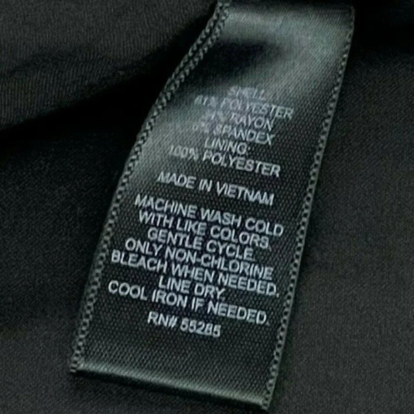 EXPRESS Skirt Womens Size 0 Pencil-Straight Seamed Back Vent Mini Stretch Black - Picture 6 of 7